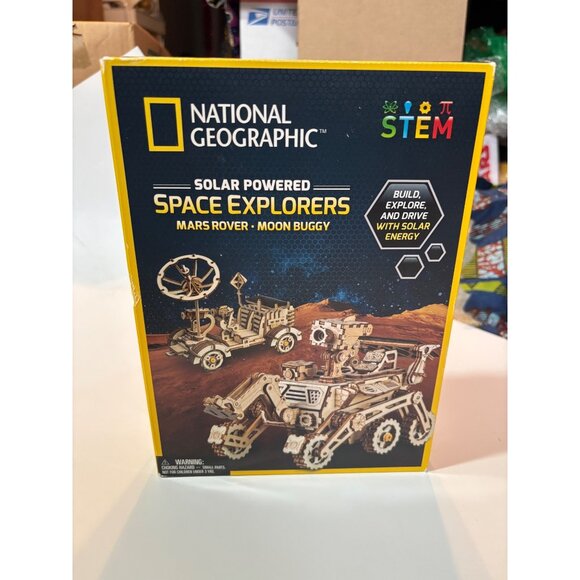 National Geographic Stem Solar Powered Space Explorers Mars Rover & Moon Buggy K - Picture 2 of 9